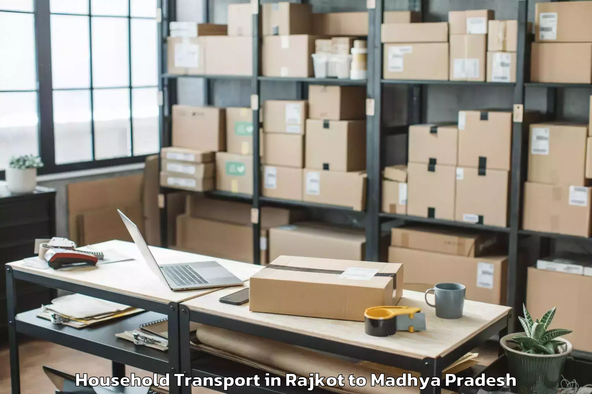 Affordable Rajkot to Gyaraspur Household Transport